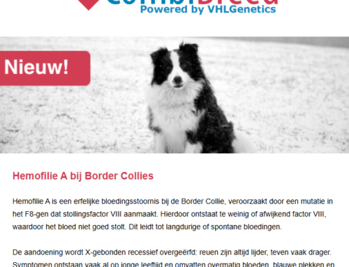 Nieuwe DNA-testen & updates januari
